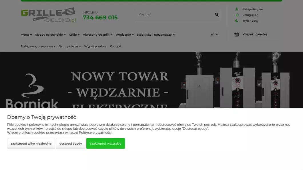 Zrzut ekranu strony